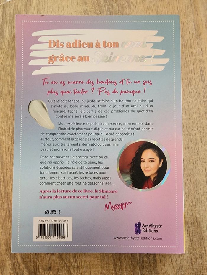 Livre "dis adieu à ton acné grâce au skincare" de Myriam Ben Souilem - photo numéro 2