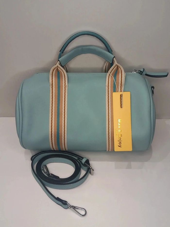 Sac à main Max & Enjoy Bleu turquoise en similicuir - photo numéro 5