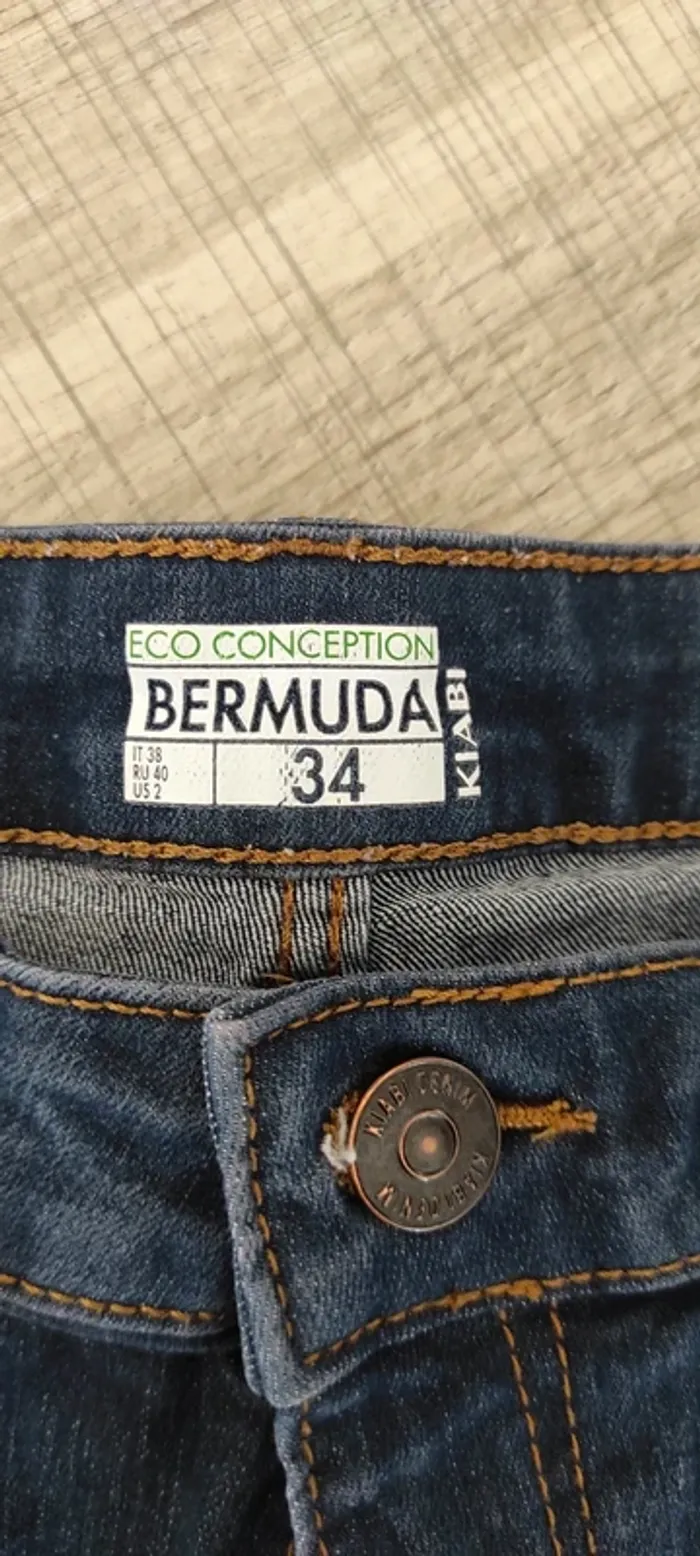 Kiabi bermuda taille XS ou 34 très bon état - photo numéro 3
