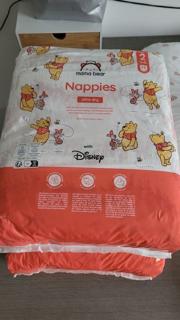 2 paquets couche nappes 3-6kg taille 2