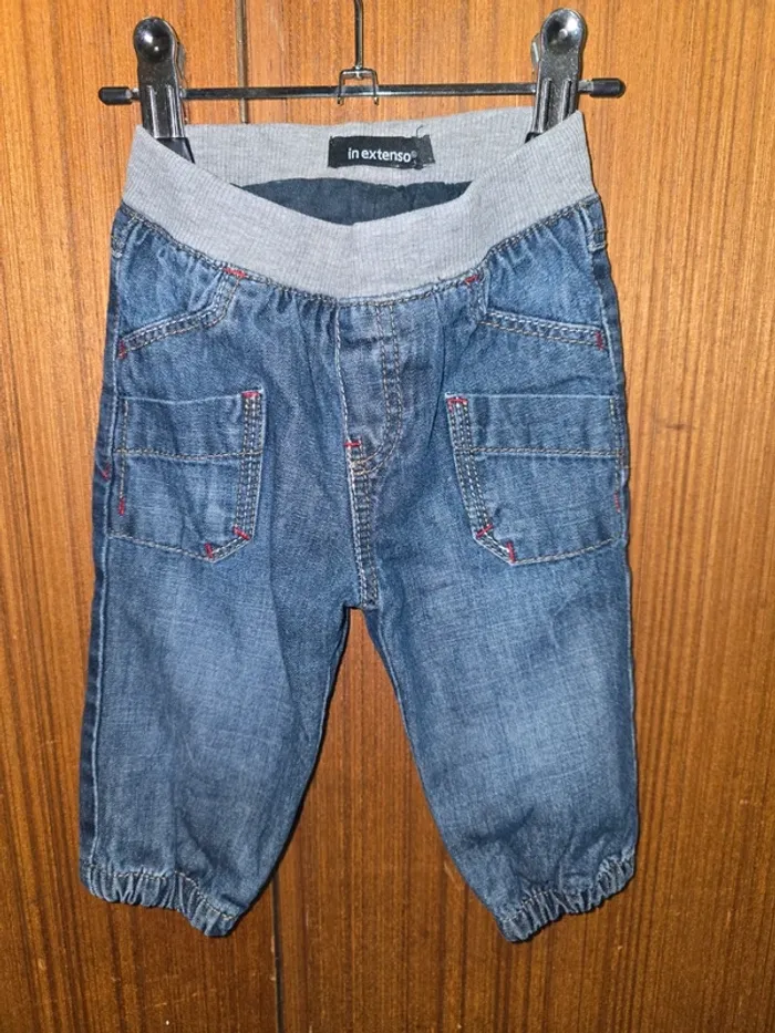 Jean bébé garçon In Extenso – taille élastique