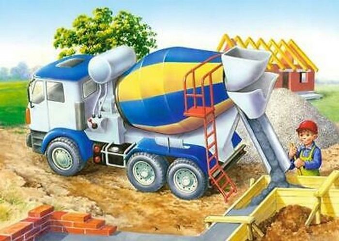 PUZZLE CHANTIER DE CONSTRUCTION 60 PIECES B-06618 CASTORLAND - photo numéro 3