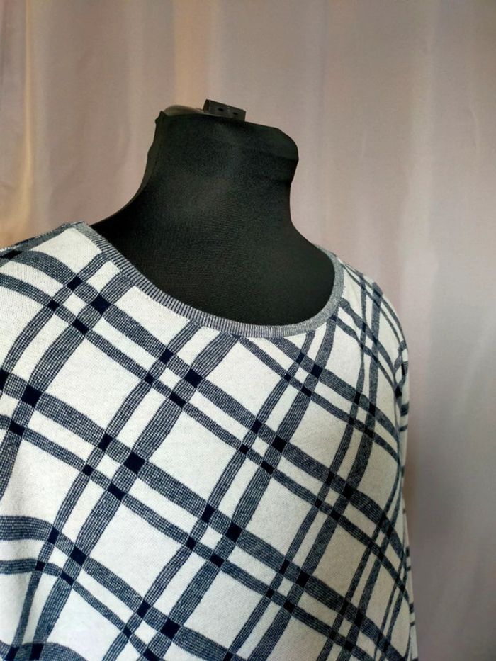 Pull fin à carreaux – Cecil – Taille M - photo numéro 2