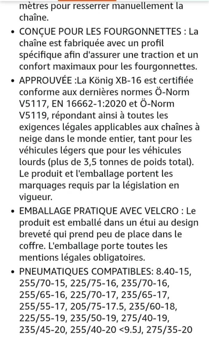 Chaîne pour utilitaire ou 4x4 - photo numéro 7