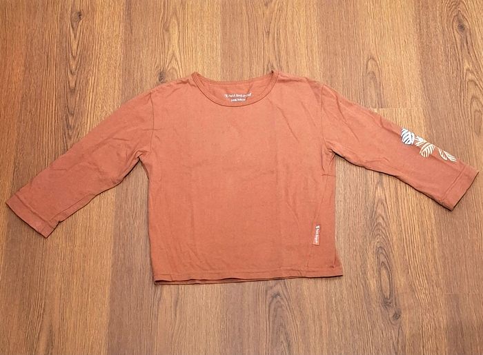 Pull léger manches longues Petit Béguin Bio – 36 mois / 98 cm – terracotta - photo numéro 5