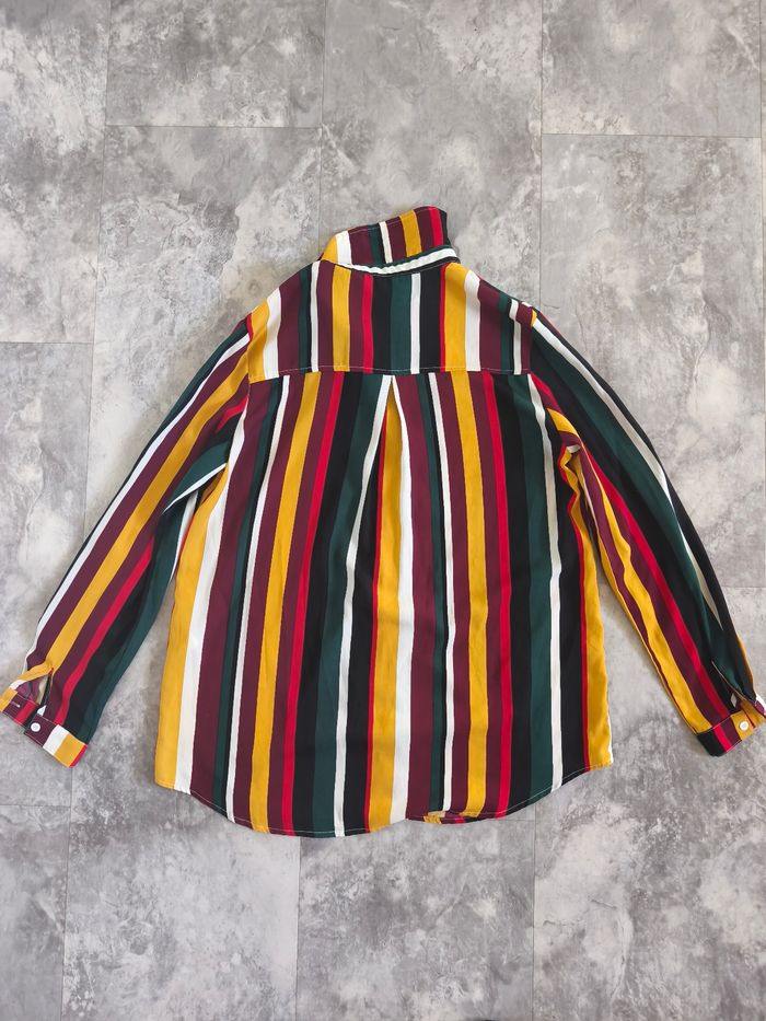 Chemise rayée multicolore Prettylittlething taille 34 - photo numéro 3
