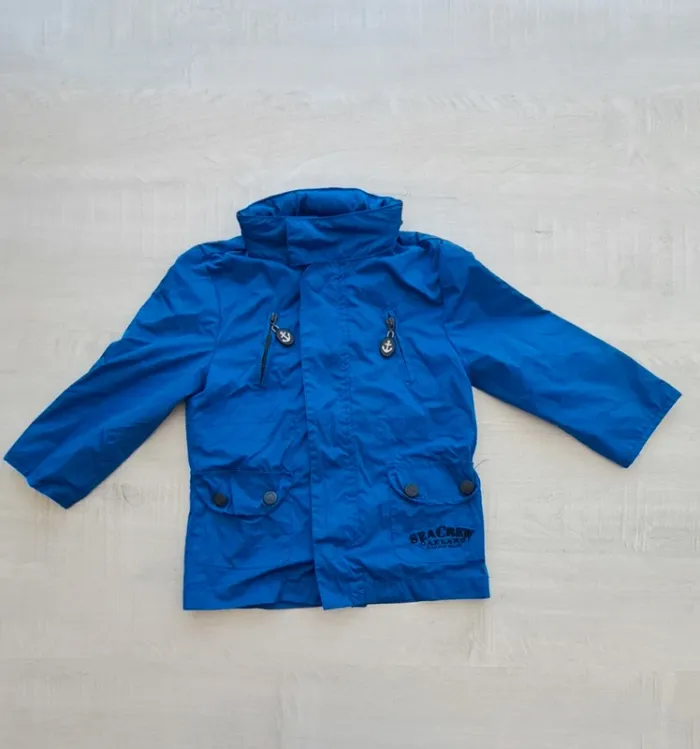 Veste de pluie jacket - Losan - 86 cm - bleu - capuche retractable - automne printemps - photo numéro 6