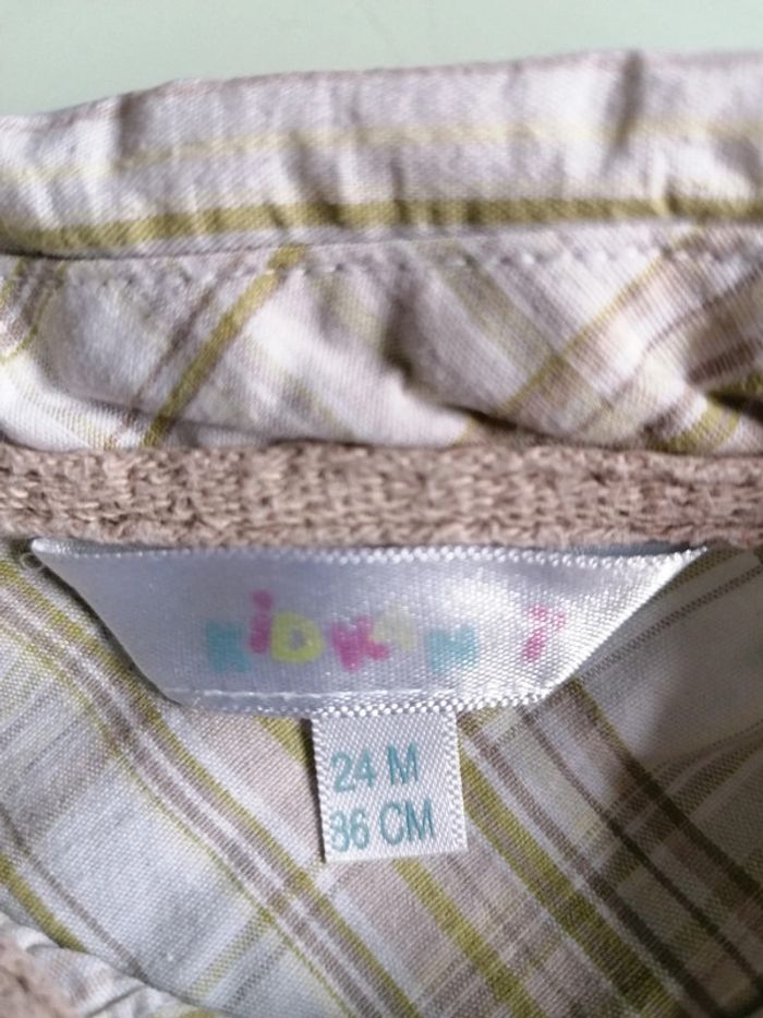 Chemise longue manche 24mois - photo numéro 3