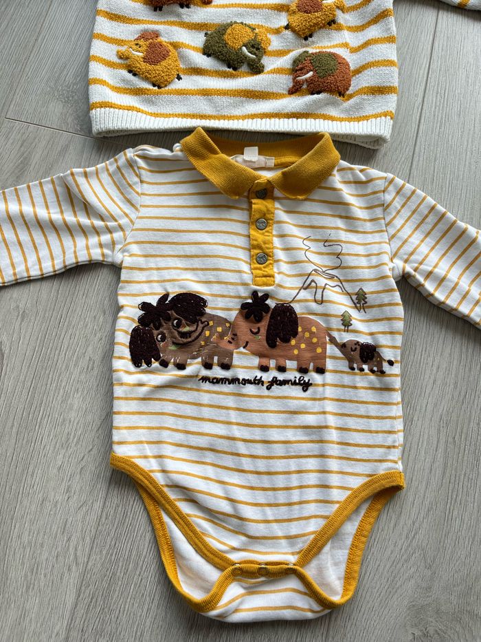 Lot body et pull DPAM taille 24 mois - photo numéro 2