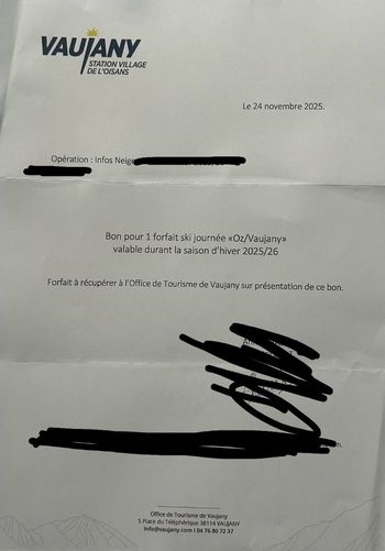 Forfait ski Oz Vaujany 
