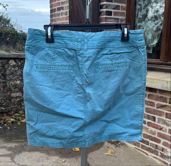 💙 Jupe courte bleu turquoise – Camaïeu – Taille 40 - photo numéro 3