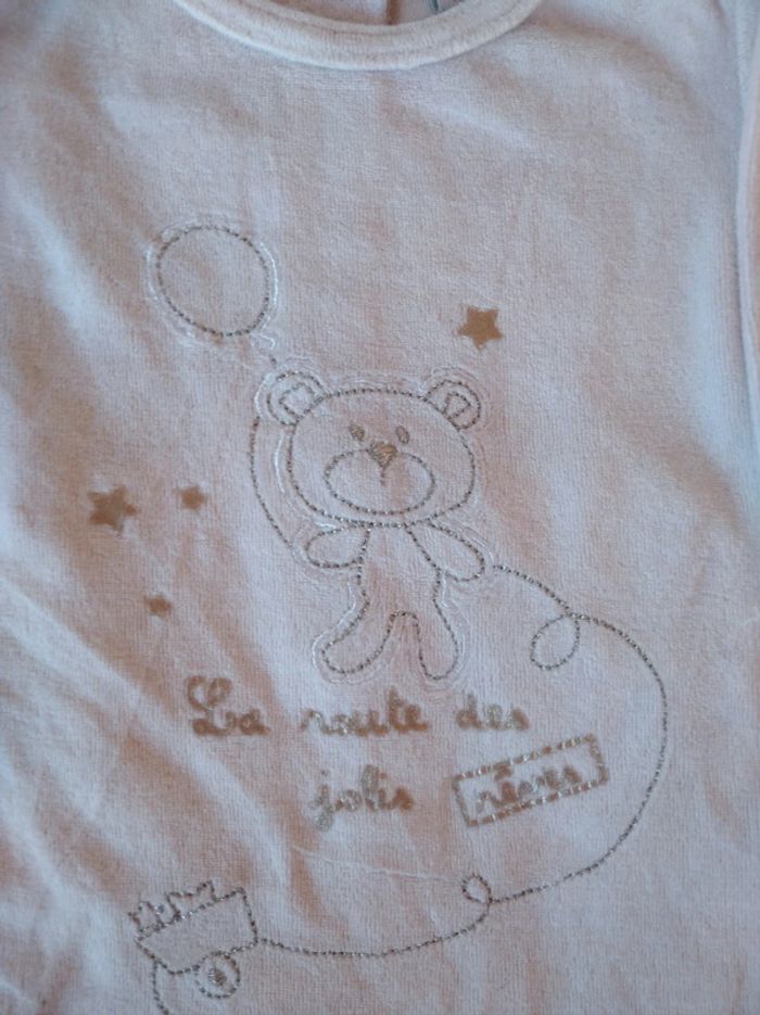 Pyjama grenouillère velours Mixte 1 mois Route des jolis rêves Ours Ourson lapin - photo numéro 4