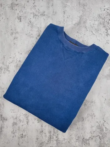 Sweat col rond Eddie Bauer bleu – Taille M Homme