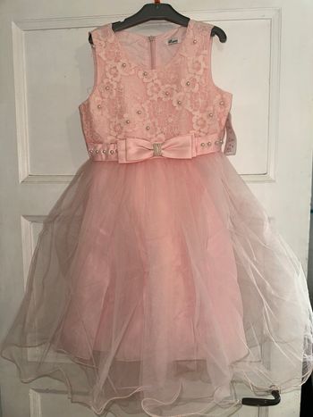 Robe de cérémonie enfant rose taille 12 ans