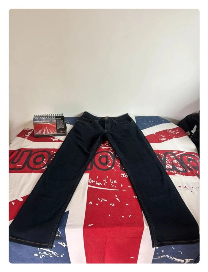 Jeans Lee style vintage bleu foncée taille 40  patte large - photo numéro 11