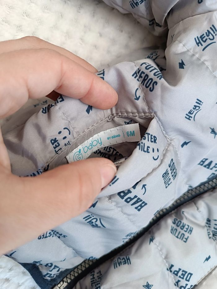 🔸 Doudoune fine réversible Baby by Gémo - 6 mois 🔸 - photo numéro 10