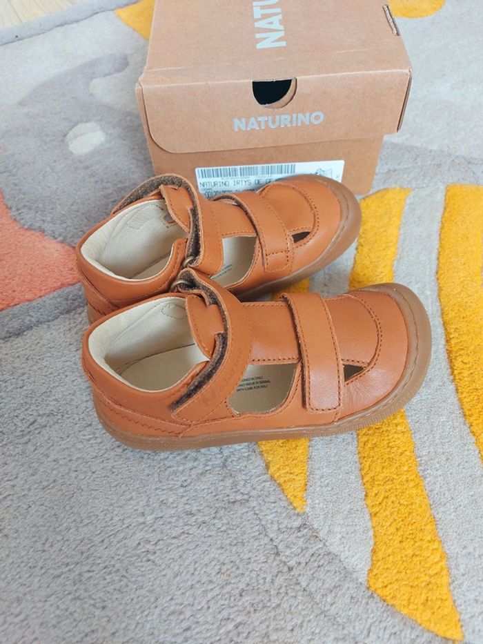 Sandales Naturino barefoot Irtys cognac scratchs 26 - photo numéro 3