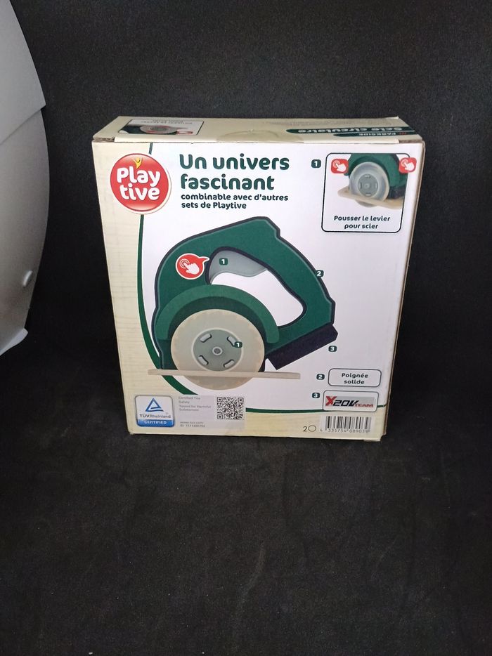 Magnifique scie circulaire en bois parkside playtive neuve prête à être offerte - photo numéro 3