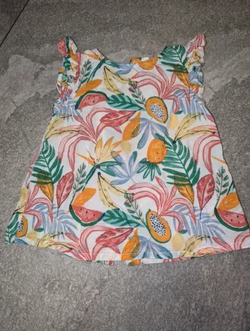 Blouse à manches courtes bébé fille 2/3 ans comme NEUVE