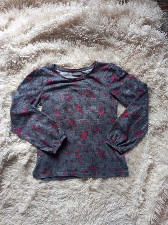 💝 -50% Blouse longues manches fleurie