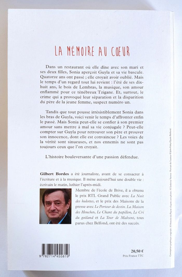 Livre la mémoire au coeur de Gilbert Bordes - photo numéro 2
