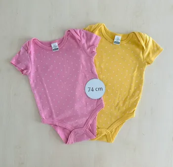 Lot de 2 bodies 6-9 mois en 68-74 cm