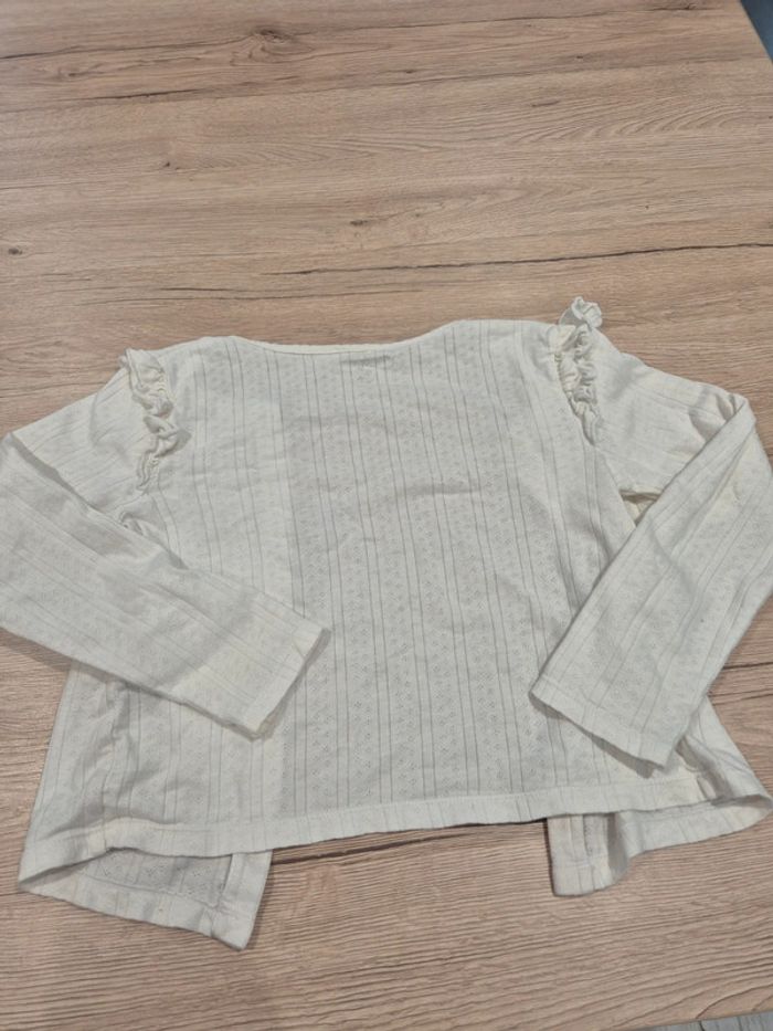 Gilet fin blanc 8 ans - photo numéro 5