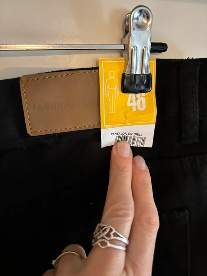 Jean noir homme taille 46 neuf marque Fashion Jeans - photo numéro 6