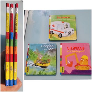 3 livres Les Belles Histoires des tout-petits : Lilipelle, yaplubobo et chapeau sur l'eau (89)