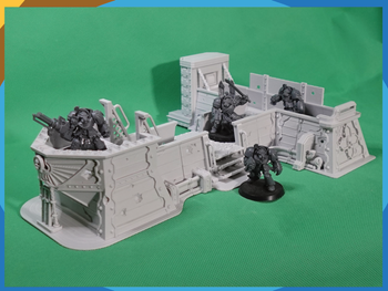 Oldhammer Bunker Impérial WH 40K modulaire