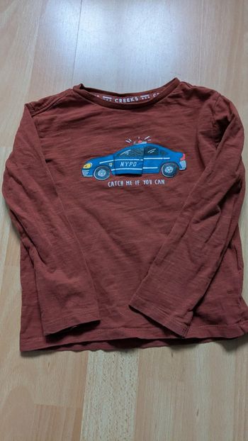 T-shirt police voleur interactif 4, 5 ans