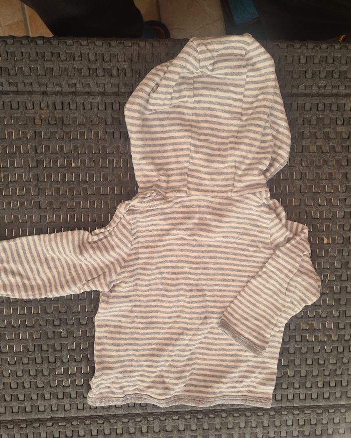 Veste. Avec capuche. Bébé. 6/12 mois. Lupilu. Gris - photo numéro 5