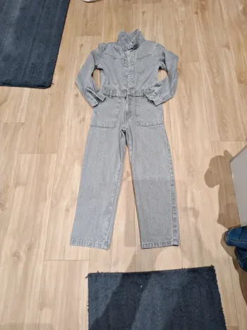 Combinaison jean gris délavé