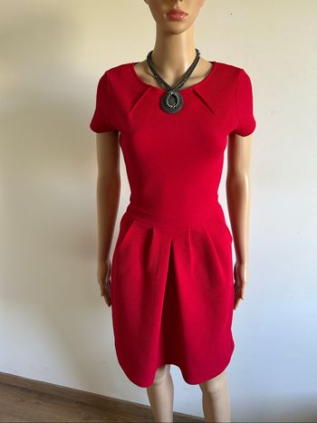Robe rouge à manches courtes Morgan taille 36 comme neuve
