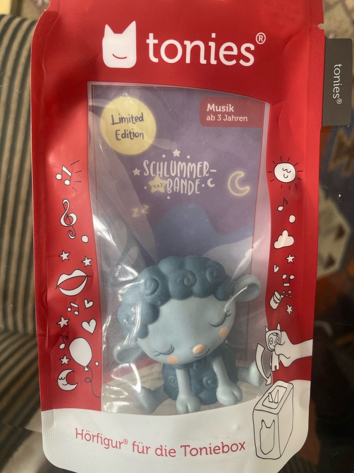 Tonies mouton noir gris bleu neuf Schlummerschaf endormir bebe