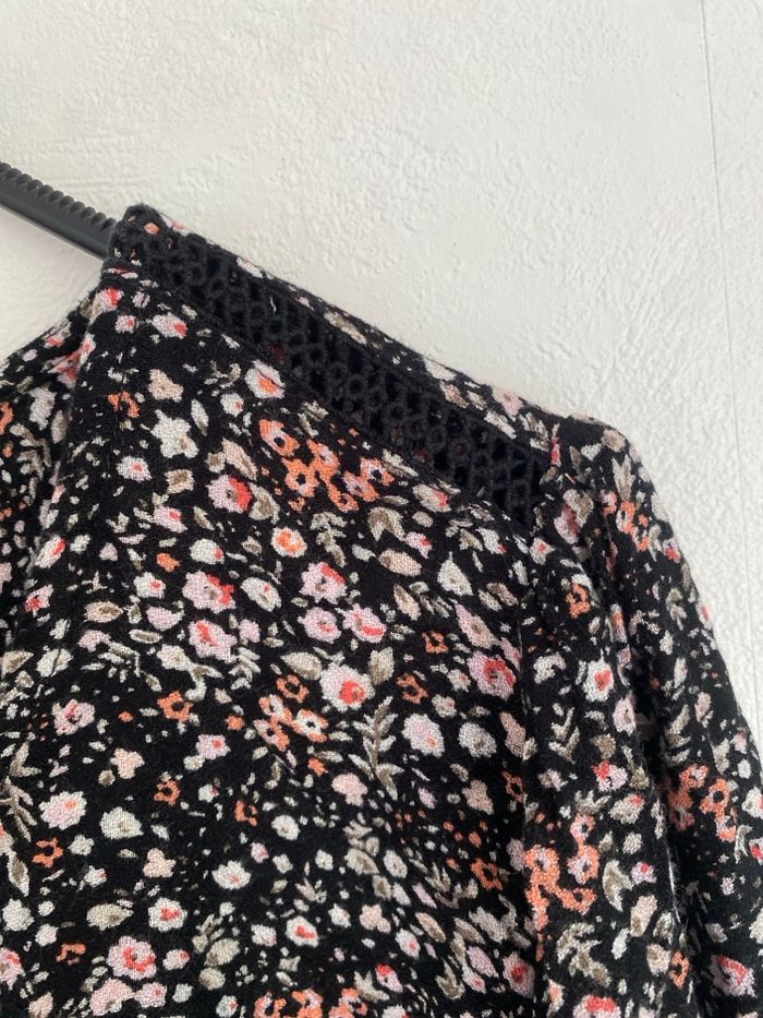 Blouse manches longues fleurie - photo numéro 3