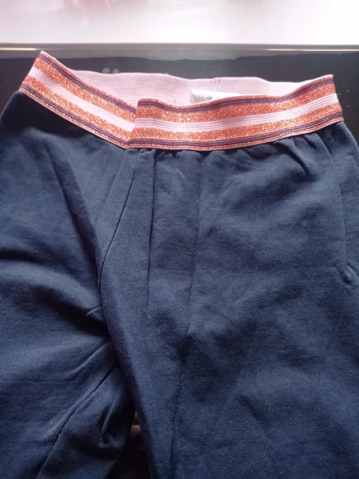 Pantalon élastique bleu marine - photo numéro 2