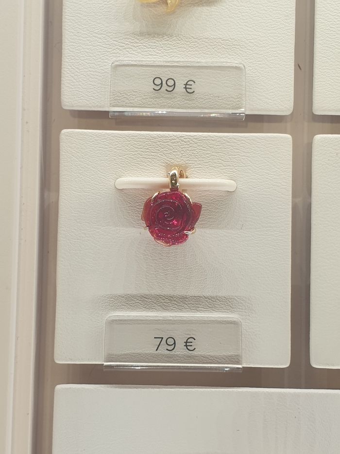 Charms Rose "Belle et la bête"