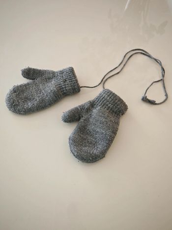 Moufle gris 2-4 ans mixte