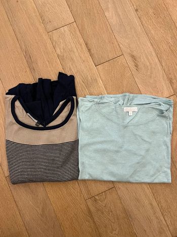 Lot de 2 pulls grossesse maternité marque calinkalin et colline taille 46/48 bon état