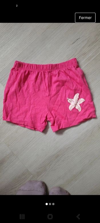 Short fille 12 mois