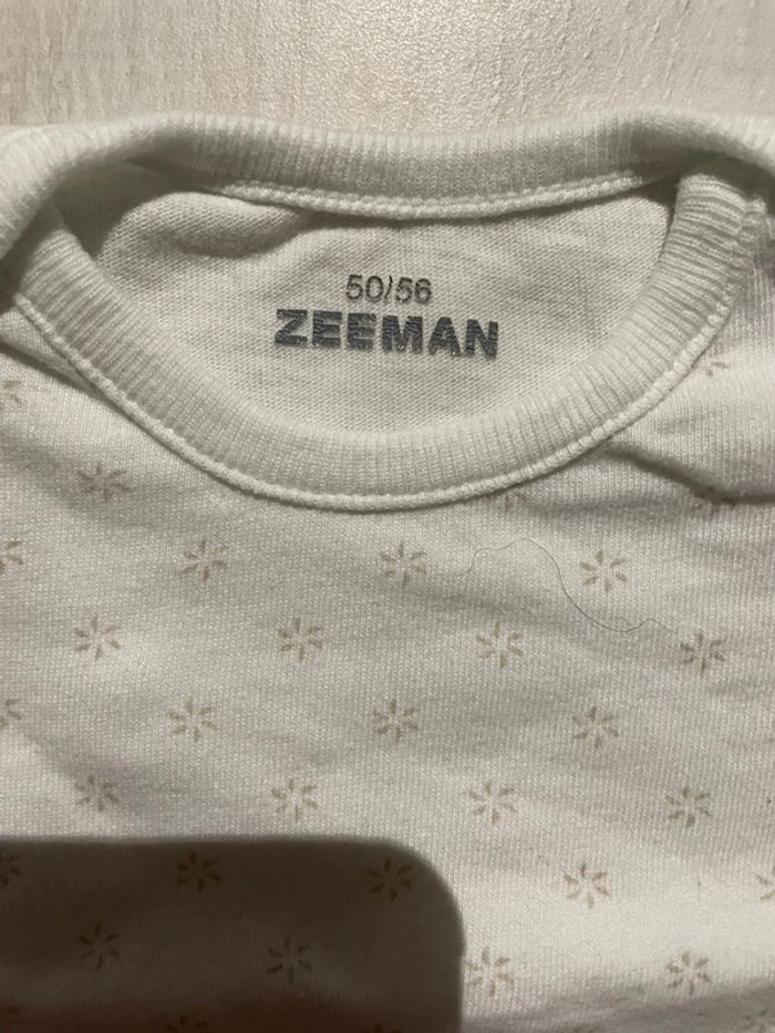 Body manches courte bébé 1 mois 50/56 Zeeman - photo numéro 2
