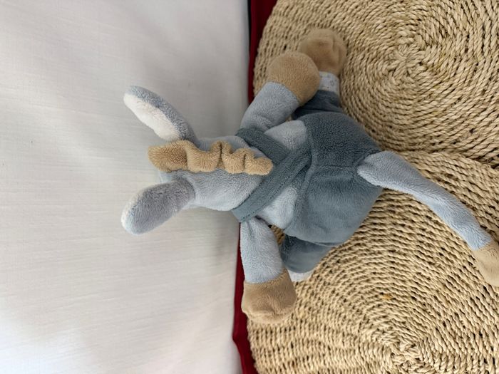 Peluche Doudou Ane Paco NOUKIE'S salopette étoiles Victor Lucien - photo numéro 2