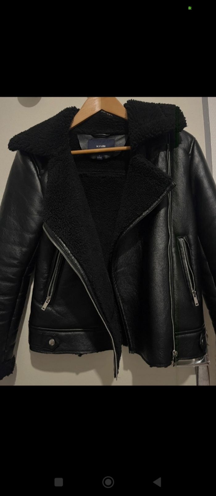 Veste faux cuir fourrure - photo numéro 2