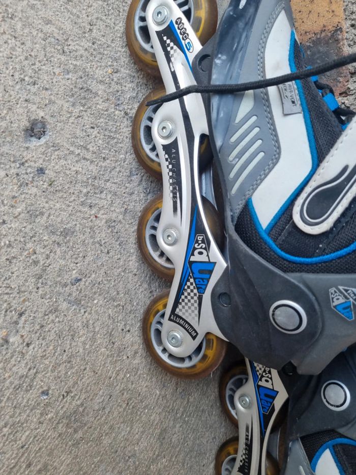 Roller gris et bleu - photo numéro 5