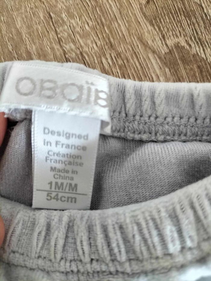 Ensemble 3 pièces Obaibi 1 mois - photo numéro 5