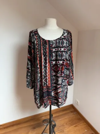 Superbe blouse longue fluide Tunique neuve Armand Thiery Toscane 🌸 52 50