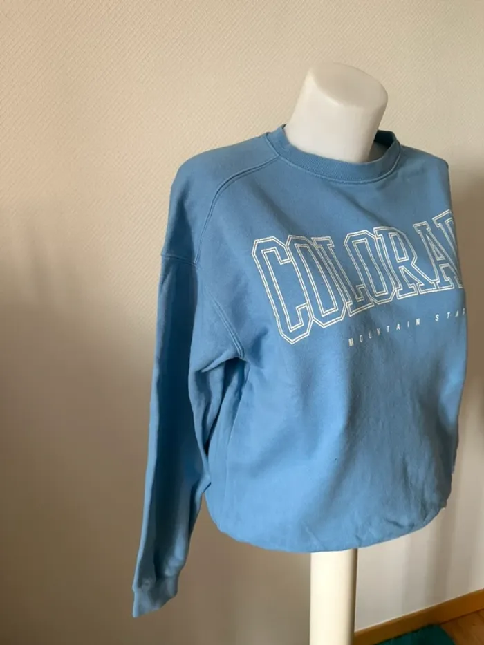 Sweat bleu taille XS america today en bon état - photo numéro 2