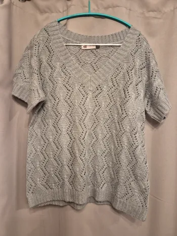 Pull manches courtes femme