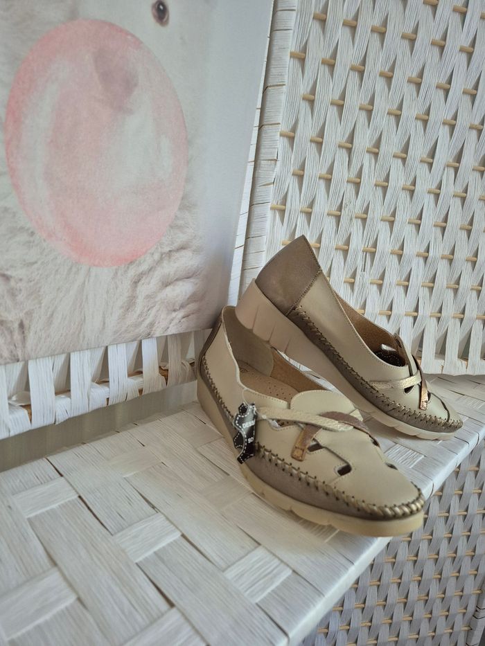 💕joli Mocassins cuir Pedi Relax T38 femme Neufs avec boîte💕 - photo numéro 2